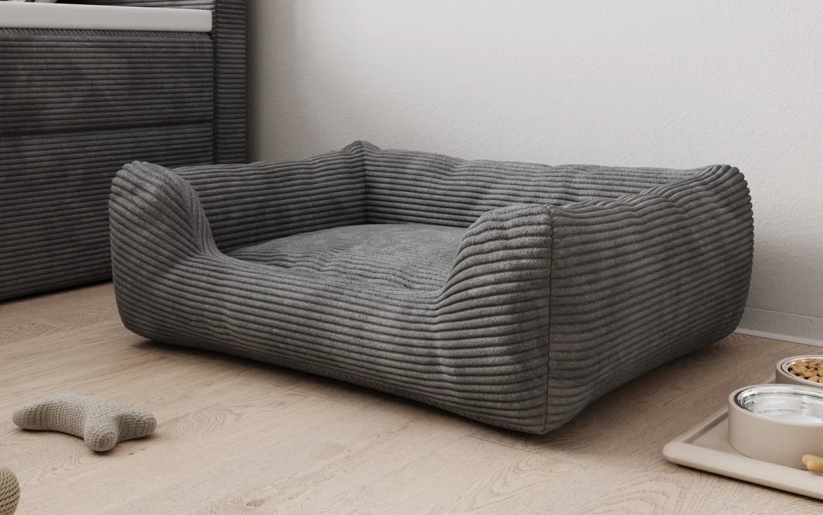 Hundebett Cosmo 60 × 80 cm in Cord