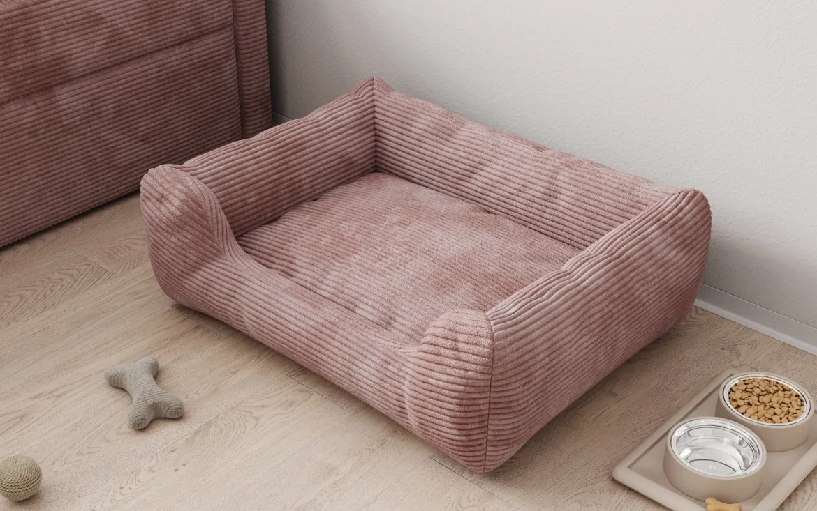 Hundebett Cosmo 60 × 80 cm in Cord