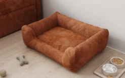 Hundebett Cosmo 60 × 80 cm in Cord