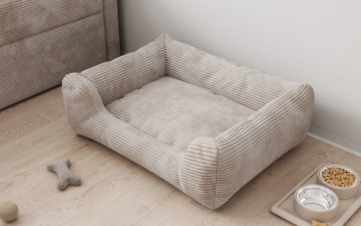 Hundebett Cosmo 60 × 80 cm in Cord