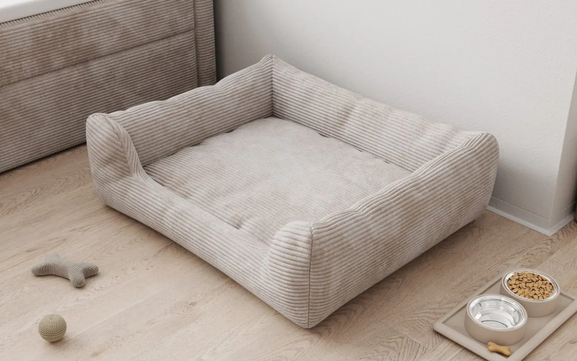 Hundebett Cosmo 120 × 80 cm in Cord