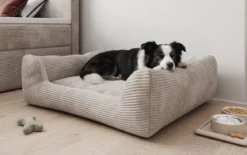 Hundebett Cosmo 120 × 80 cm in Cord