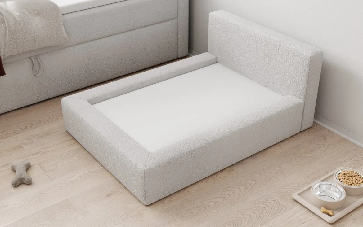 Hundebett LupoLounge 110 × 80 cm in Bouclé