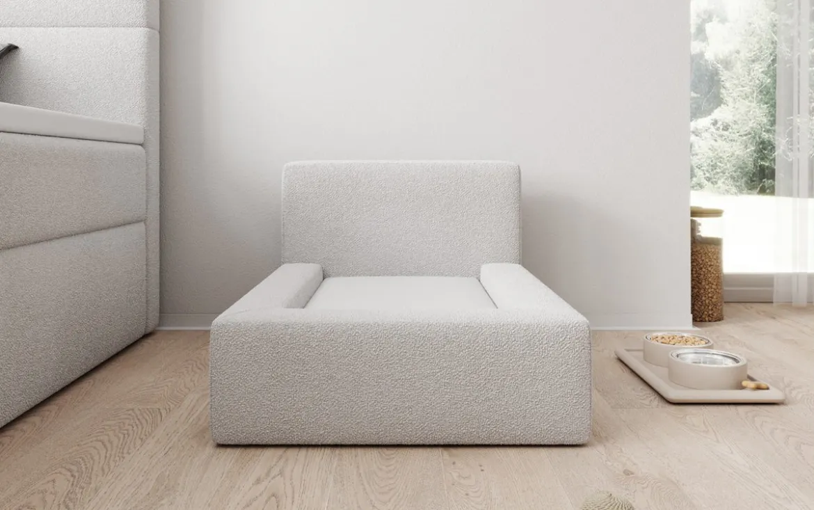 Hundebett LupoLounge 80 × 60 cm in Bouclé