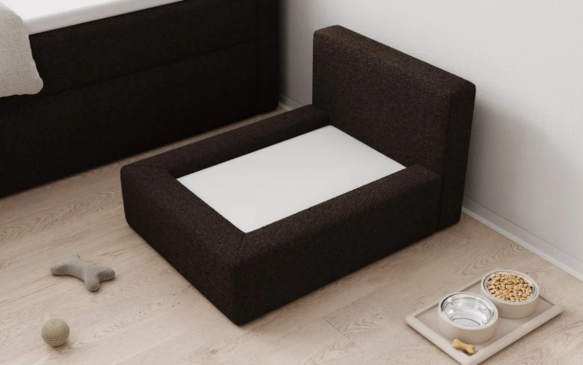 Hundebett LupoLounge 80 × 60 cm in Bouclé