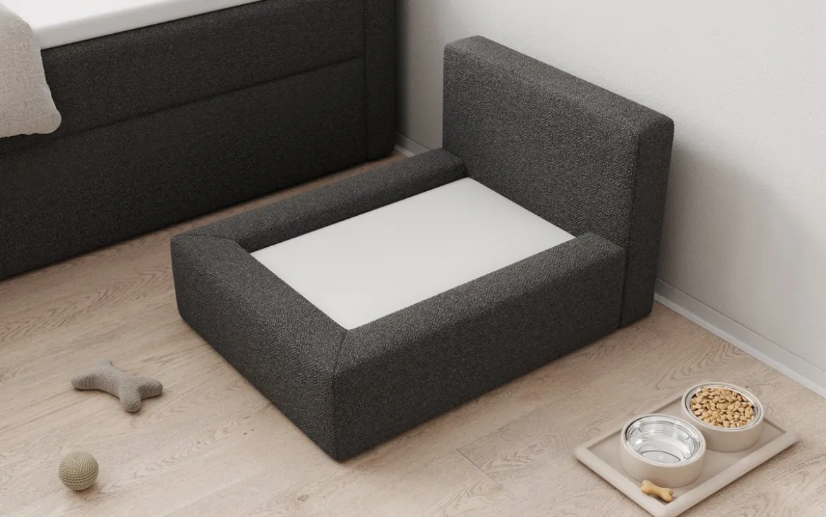 Hundebett LupoLounge 80 × 60 cm in Bouclé