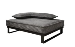 Hundebett Milo – 80×60 cm mit Cordbezug & Metallrahmen