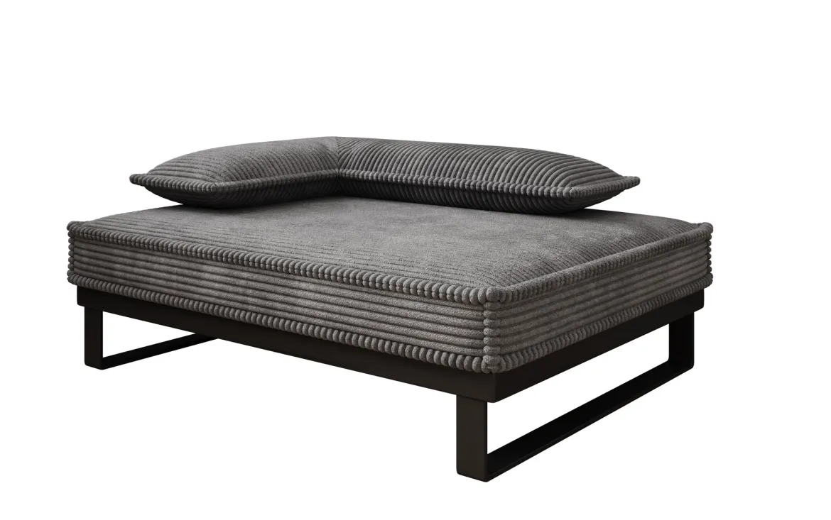 Hundebett Milo – 80×60 cm mit Cordbezug & Metallrahmen