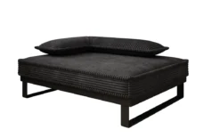 Hundebett Milo – 80×60 cm mit Cordbezug & Metallrahmen