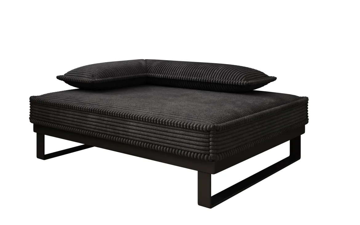 Hundebett Milo – 80×60 cm mit Cordbezug & Metallrahmen