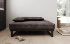 Hundebett Milo – 80×60 cm mit Cordbezug & Metallrahmen