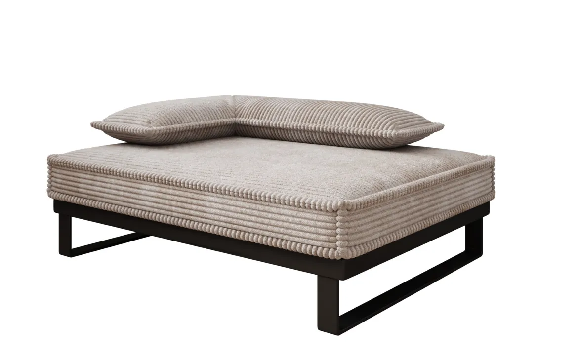 Hundebett Milo – 80×60 cm mit Cordbezug & Metallrahmen