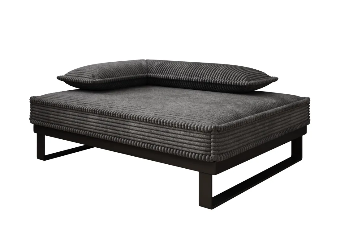 Hundebett Milo – 80×60 cm mit Cordbezug & Metallrahmen