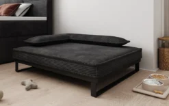 Hundebett Milo – 80×100 cm mit Cordbezug & Metallrahmen