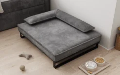 Hundebett Milo – 80×100 cm mit Cordbezug & Metallrahmen