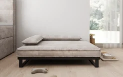 Hundebett Milo – 80×100 cm mit Cordbezug & Metallrahmen