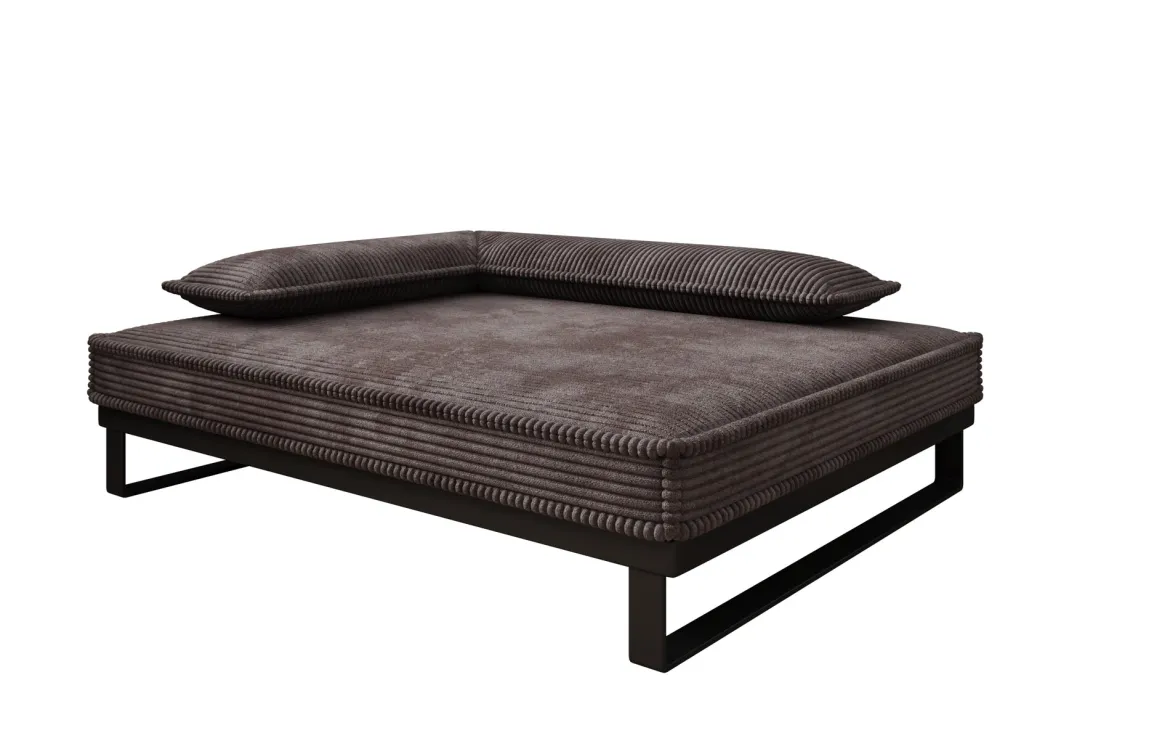 Hundebett Milo – 80×100 cm mit Cordbezug & Metallrahmen