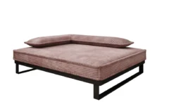 Hundebett Milo – 80×100 cm mit Cordbezug & Metallrahmen