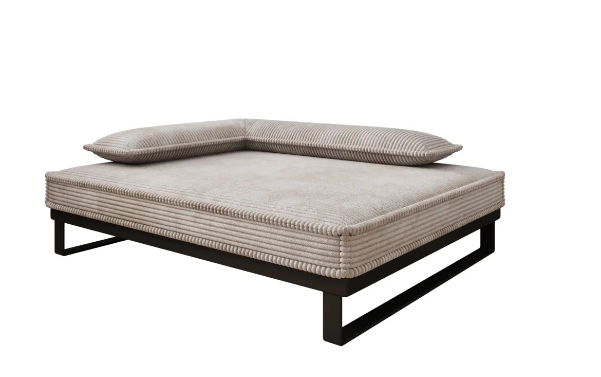 Hundebett Milo – 80×100 cm mit Cordbezug & Metallrahmen