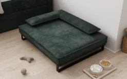 Hundebett Milo – 80×100 cm mit Cordbezug & Metallrahmen
