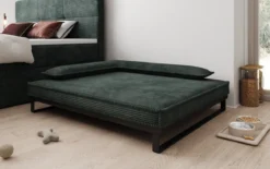 Hundebett Milo – 100x120 cm mit Cordbezug & Metallrahmen