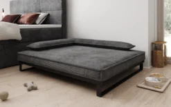 Hundebett Milo – 100x120 cm mit Cordbezug & Metallrahmen