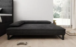Hundebett Milo – 100x120 cm mit Cordbezug & Metallrahmen