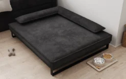 Hundebett Milo – 100x120 cm mit Cordbezug & Metallrahmen