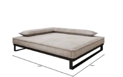 Hundebett Milo – 100x120 cm mit Cordbezug & Metallrahmen