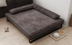 Hundebett Milo – 100x120 cm mit Cordbezug & Metallrahmen