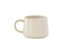 Kaffeetasse Liva - 2er-Set in Beige aus Keramik, in zwei Größen