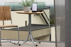 Kaffeetisch Helga - Ø65 mit Tischplatte in Natur-Optik