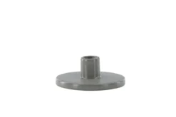 Kerzenhalter Bloom - Ø12 cm aus Steinzeug in Grau