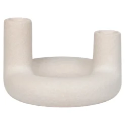 Kerzenhalter „Ceramo Duo“ – Keramik in Beige