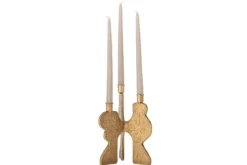 Kerzenhalter Corelia – Metall in Goldoptik