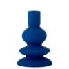 Kerzenhalter Elyon – Blaues Steingut