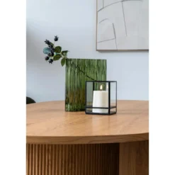 Kerzenhalter „Ferro Glas“ – Metall & Glas in Schwarz