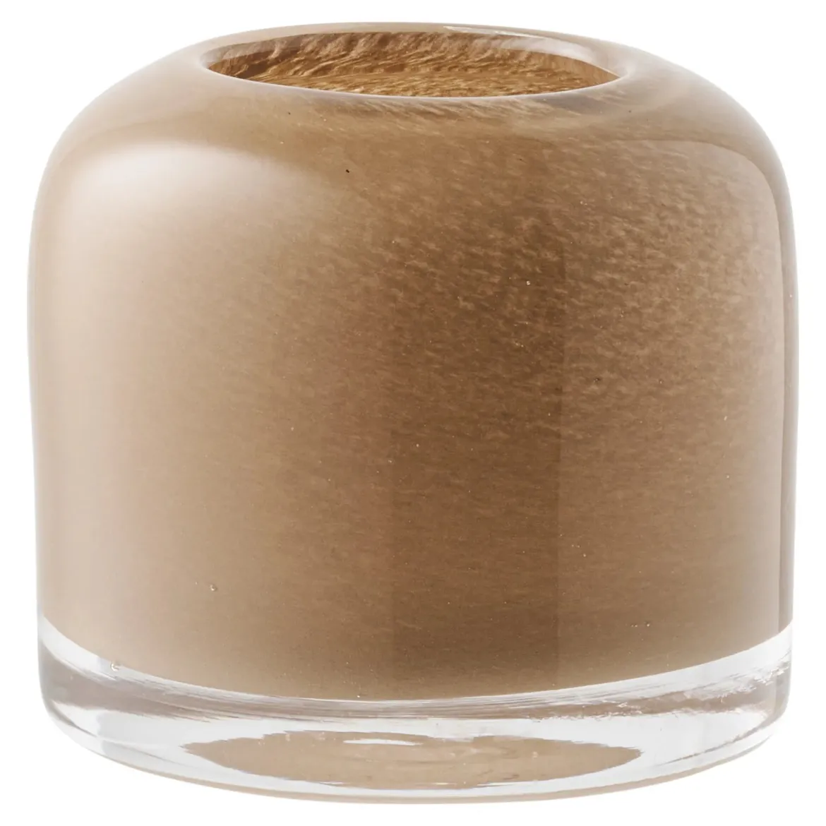 Kerzenhalter „Lumea“ – Mundgeblasenes Glas in Braun