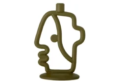 Kerzenhalter Lysa – Polyresin in Grün