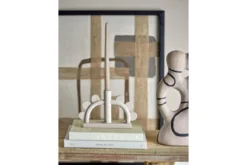 Kerzenhalter Nalia – Aluminium in Naturton
