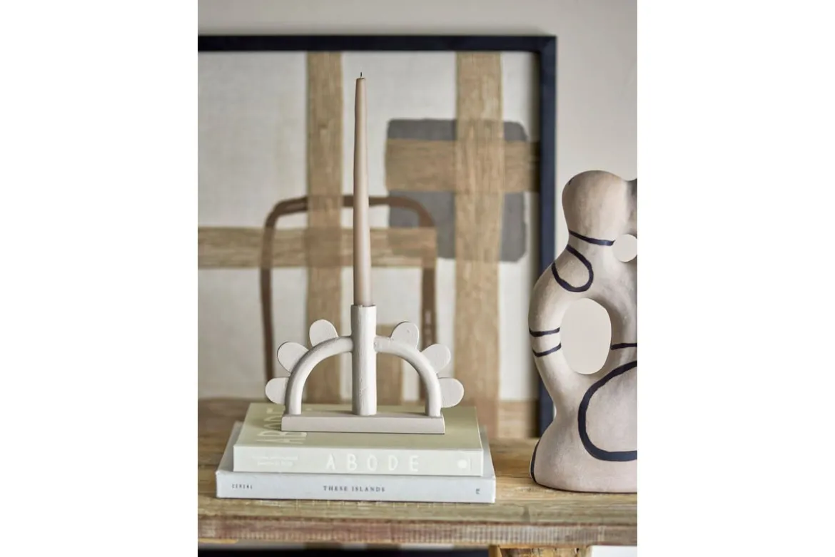 Kerzenhalter Nalia – Aluminium in Naturton