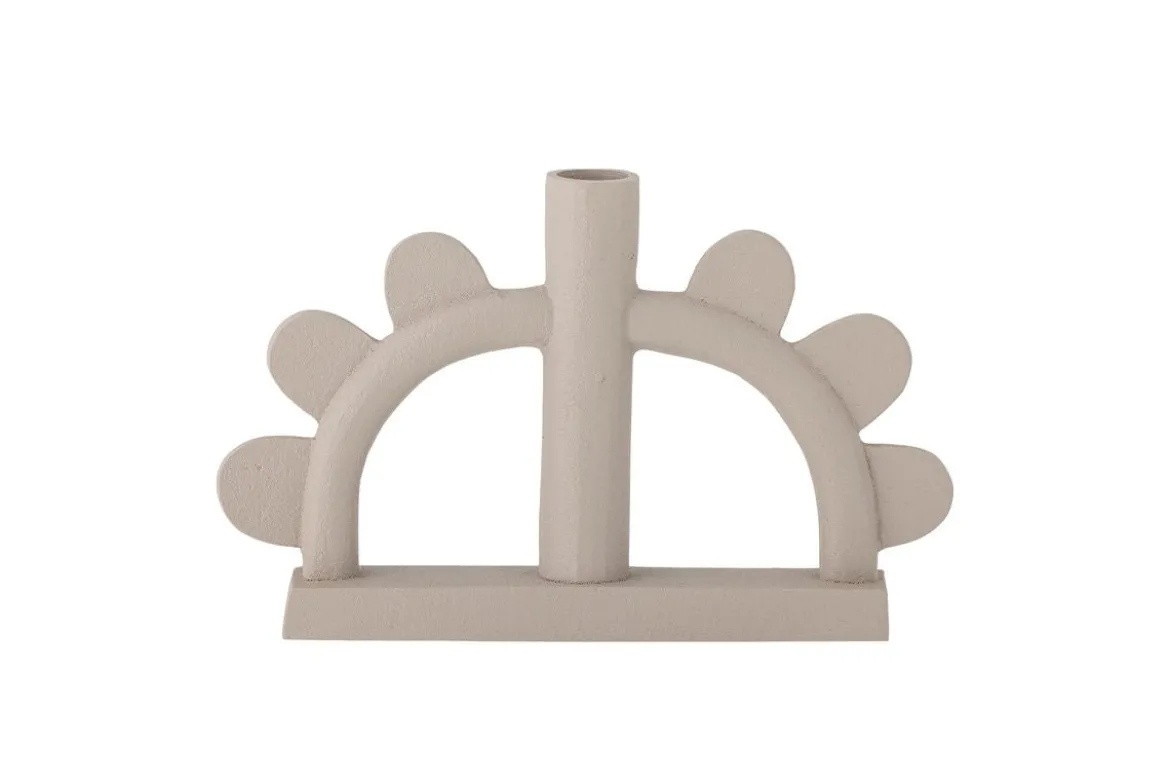 Kerzenhalter Nalia – Aluminium in Naturton