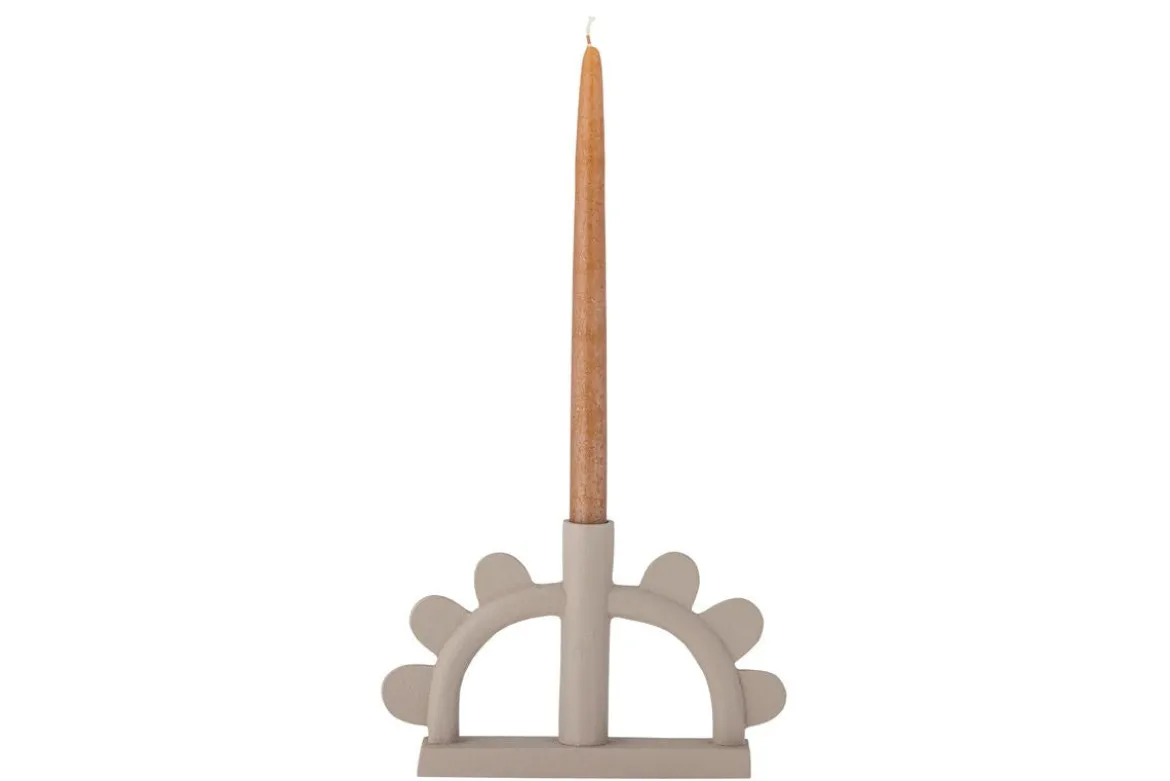 Kerzenhalter Nalia – Aluminium in Naturton