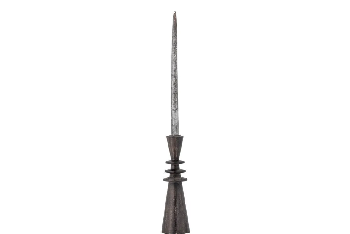 Kerzenhalter „Nerith“ – Schwarzes Mangoholz