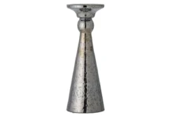 Kerzenhalter Noam – schwarze Keramik mit metallischer Glasur