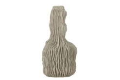 Kerzenhalter Nora – Graues Polyresin