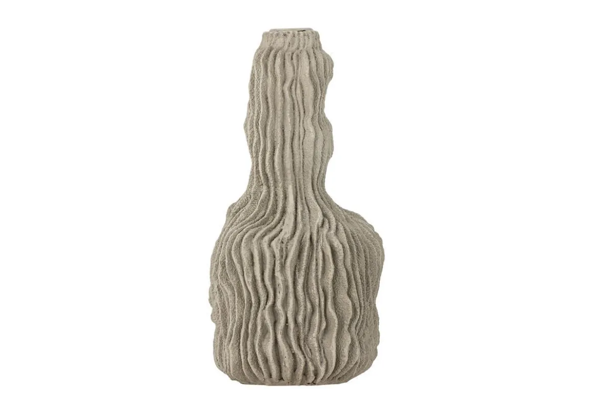 Kerzenhalter Nora – Graues Polyresin