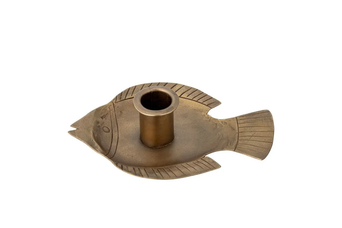 Kerzenhalter „Pisaro“ – Metall in Goldoptik