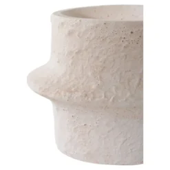 Kerzenhalter-Set „Bianco Duo“ – Zement in Weiß