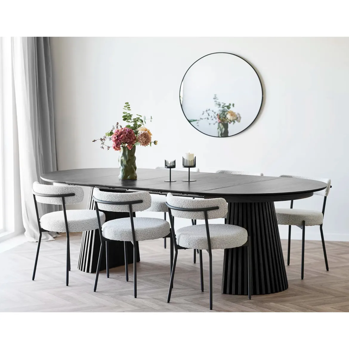 Kerzenhalter-Set „Cavallo Duo“ – Stahl in Schwarz